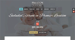 Desktop Screenshot of prestonvillas.com